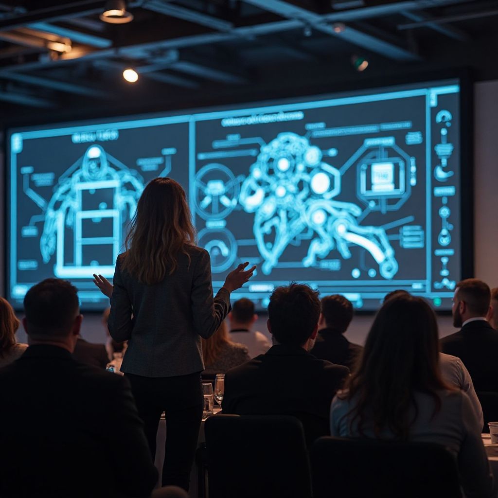 Presentazione della nostra tecnologia ad una conferenza