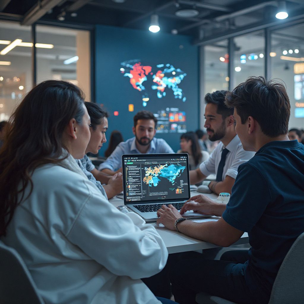 Comunità globale di sviluppatori IA che collaborano