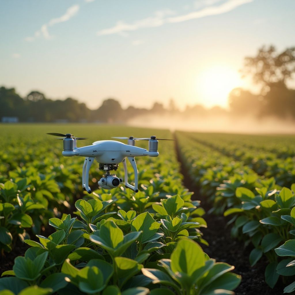 Agricoltura di precisione con droni e sensori IA