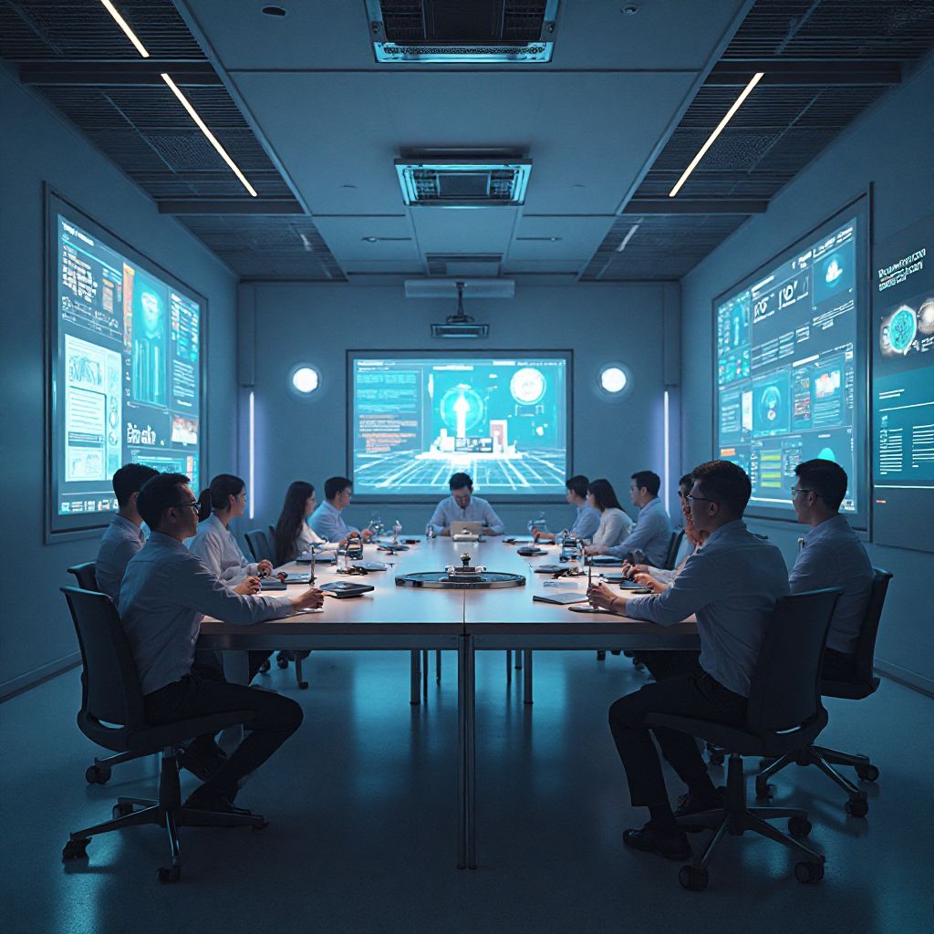 Classe del futuro con insegnamento assistito dall'IA